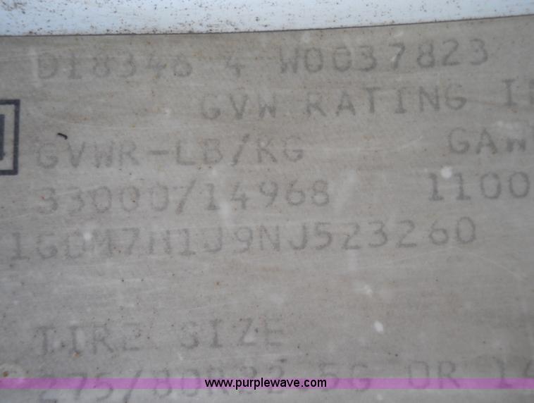 image for item 7821 1992 GMC Topkick insulated box truck