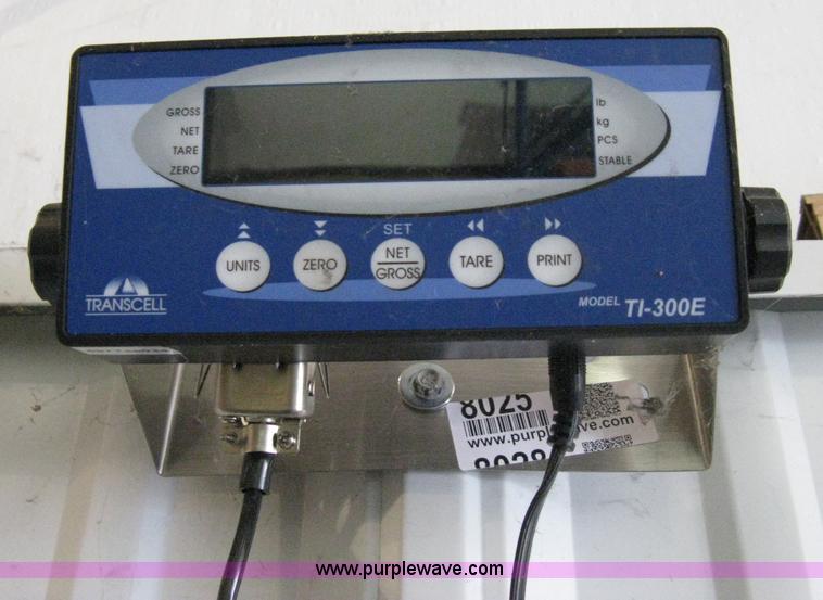 image for item 8025 Transcell Tech pallet scale 4x4 platform