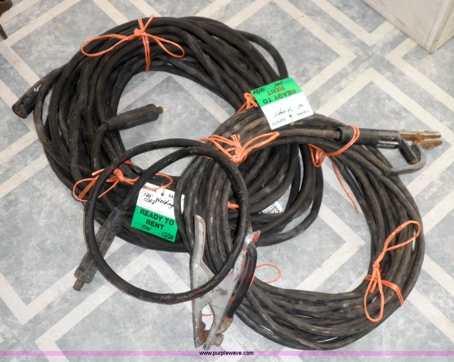 10' welding ground cable with clamp in Papillion, NE Item 5183 sold