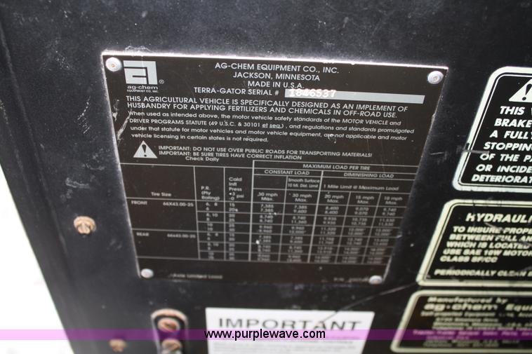 image for item 4946 1997 Ag-Chem Terra Gator 1803 sprayer