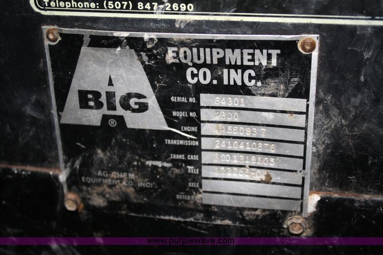 image for item 4947 1990 Ag-Chem Big A 2800 sprayer