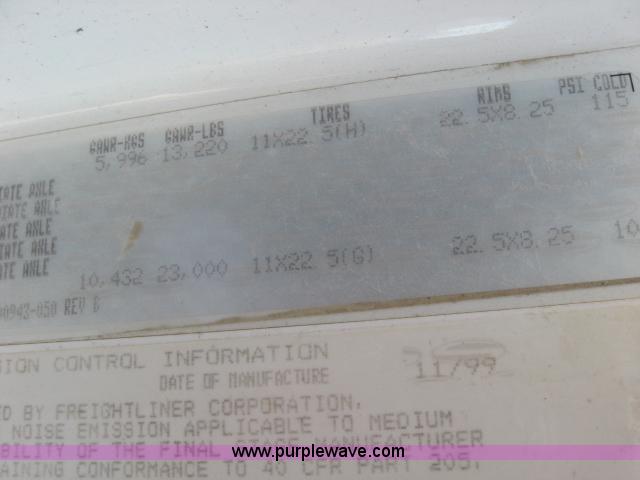 image for item 5393 2000 Sterling L8513 liquid sprayer truck with 90' aluminum booms