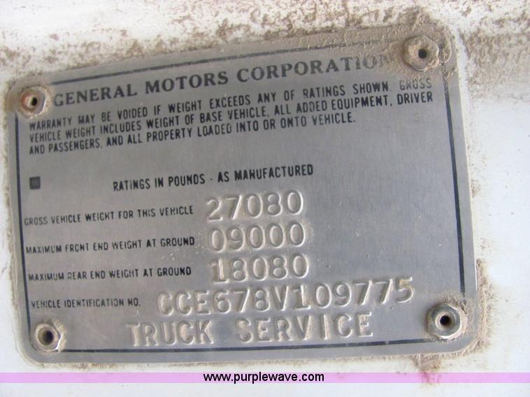 image for item 6955 1978 Chevrolet C65 dump truck