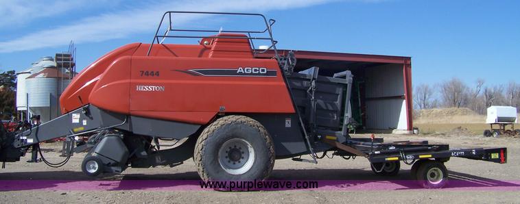 image for item 7288 2007 AGCO 7444 square baler with Phi Ber AG4102 accumulator