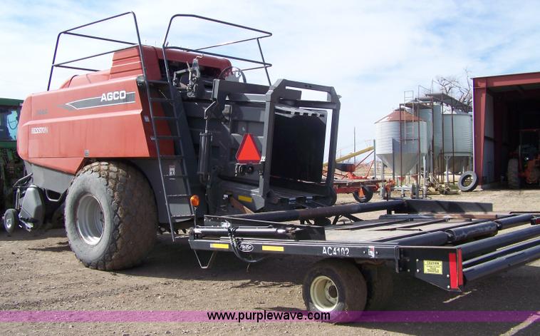 image for item 7288 2007 AGCO 7444 square baler with Phi Ber AG4102 accumulator