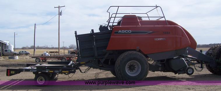 image for item 7288 2007 AGCO 7444 square baler with Phi Ber AG4102 accumulator
