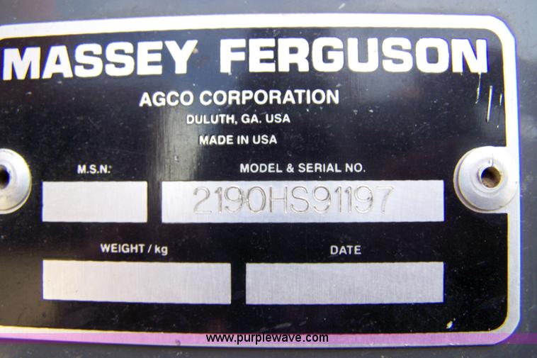 image for item 7288 2007 AGCO 7444 square baler with Phi Ber AG4102 accumulator