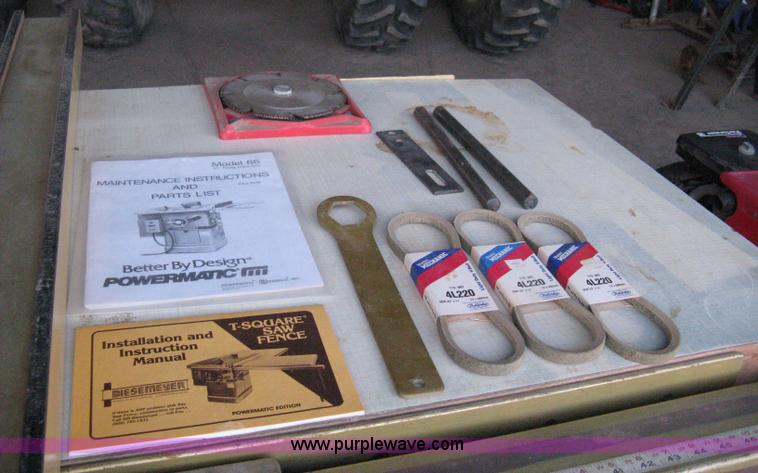 image for item 8067 Powermatic 66 10" tilting arbor saw