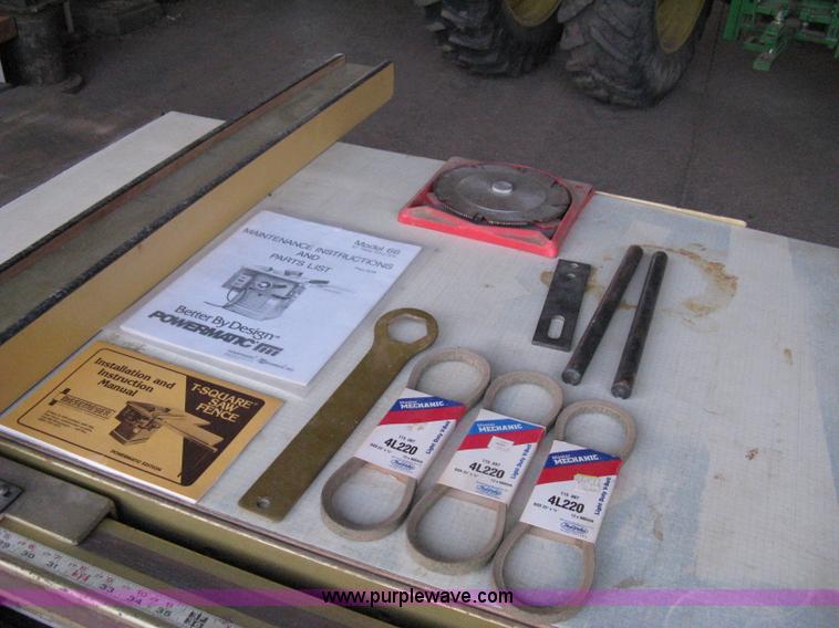 image for item 8067 Powermatic 66 10" tilting arbor saw