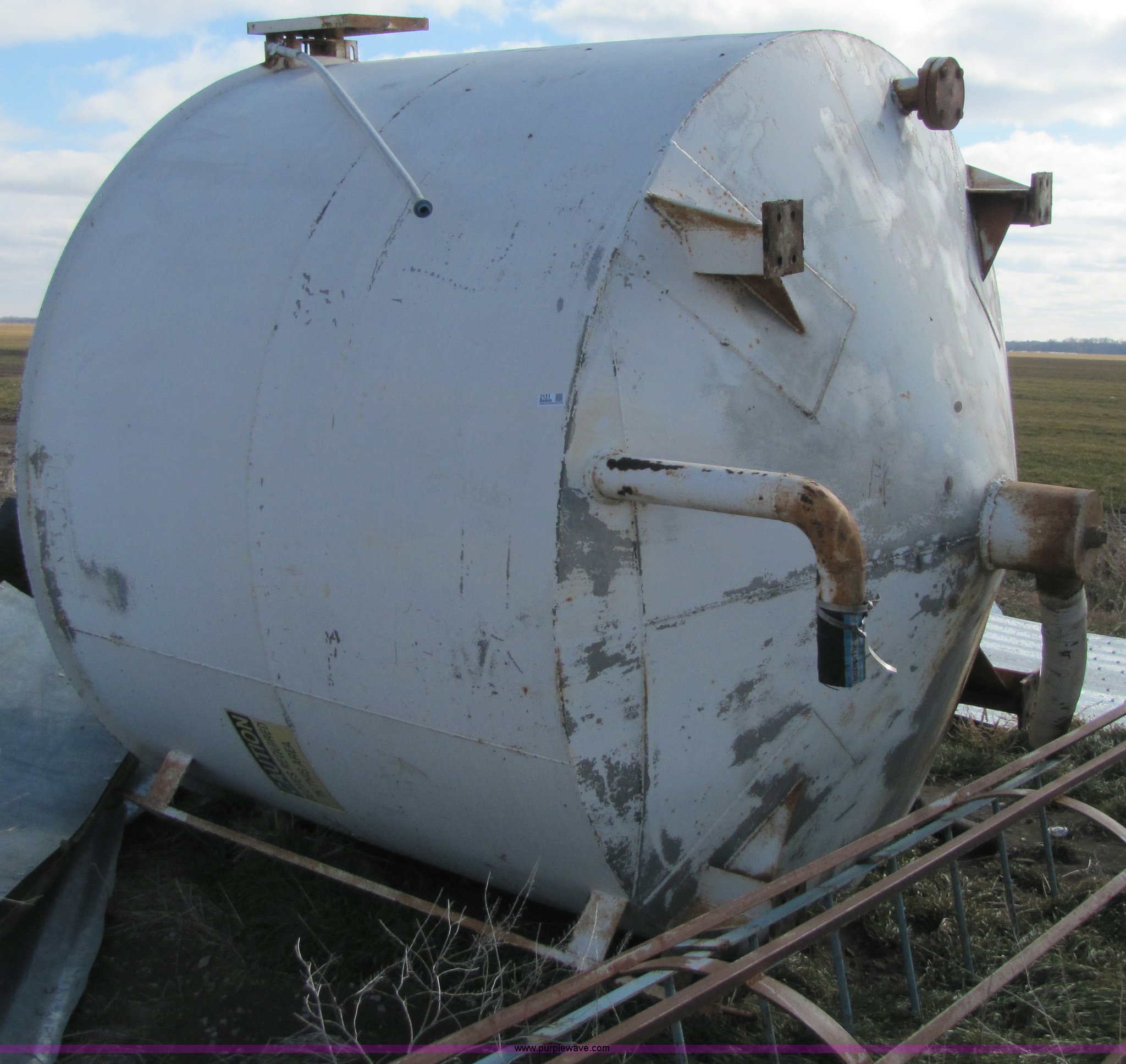Stainless steel liquid fertilizer mixer tank in Bennington, KS Item