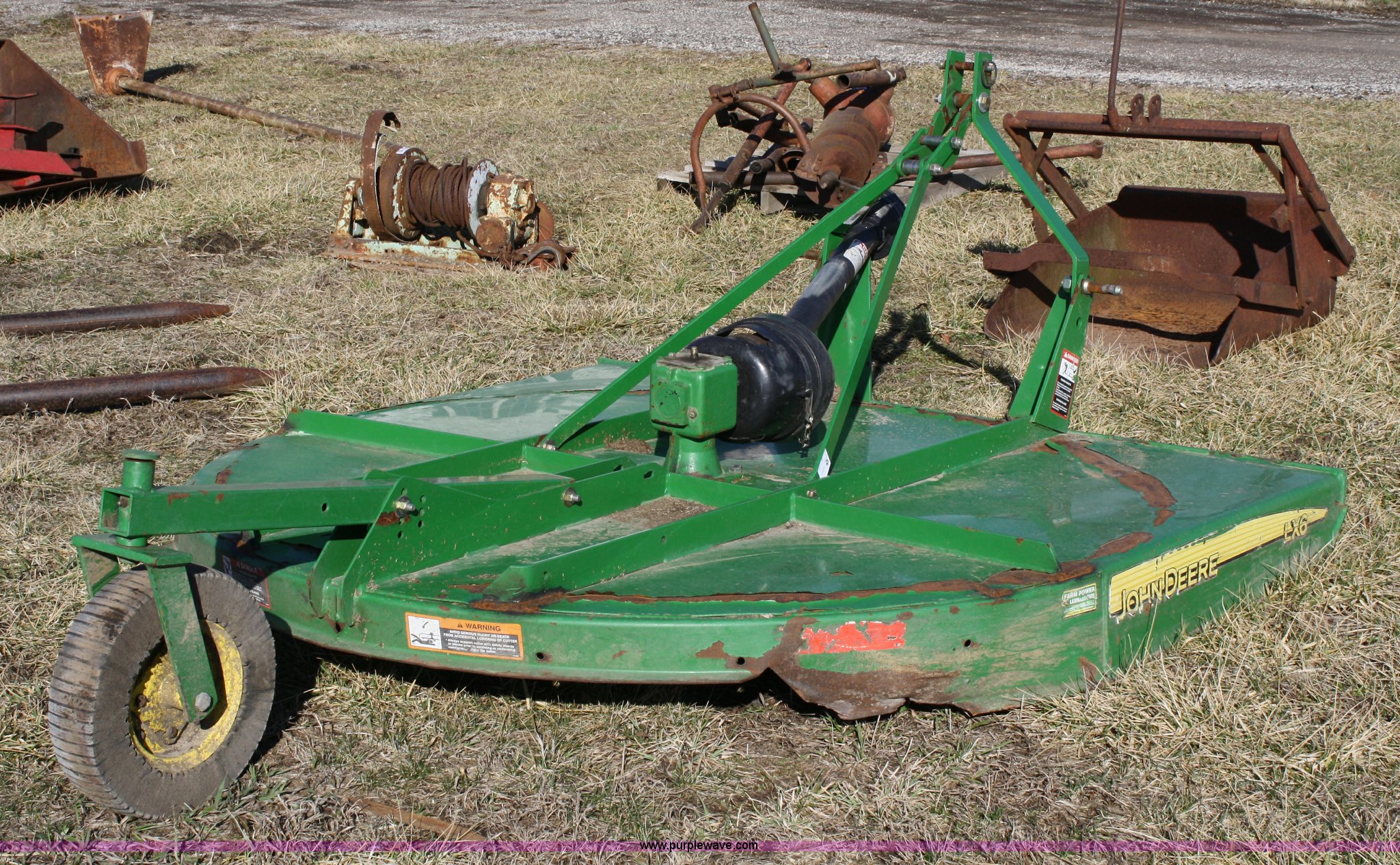 John Deere LX6 rotary mower in Paola, KS Item 4962 sold Purple Wave