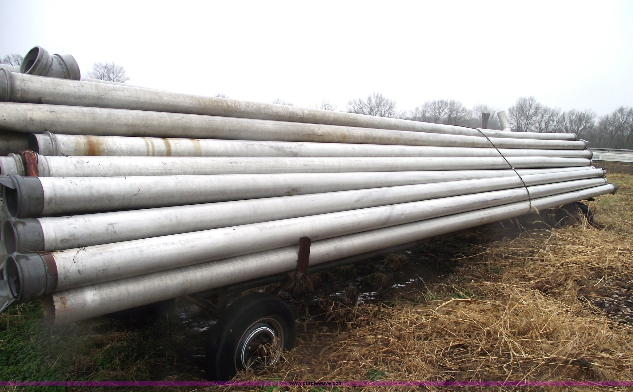 Approximately 50 6" aluminum irrigation pipe 30' long in Humansville