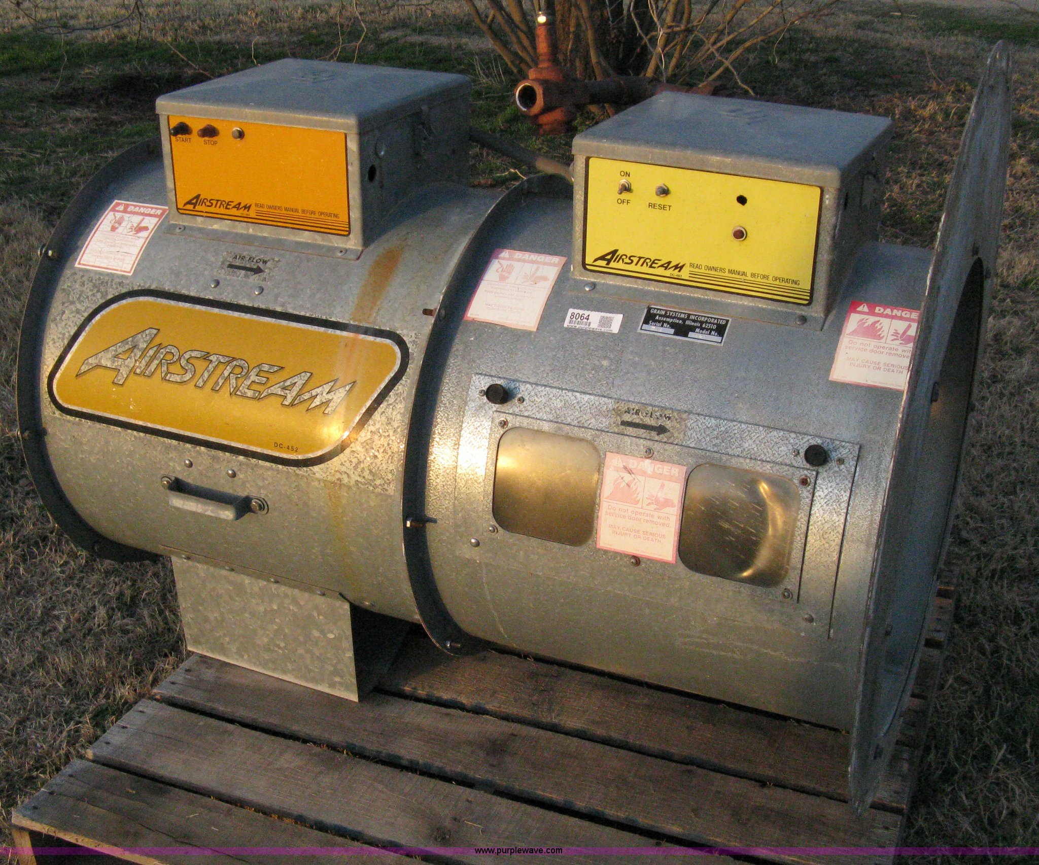 AirStream grain bin dryer in Colwich, KS Item 8064 sold Purple Wave