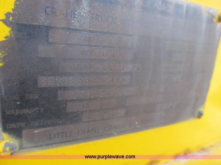 image for item 4067 1970 Lil Giant DV 550B crane