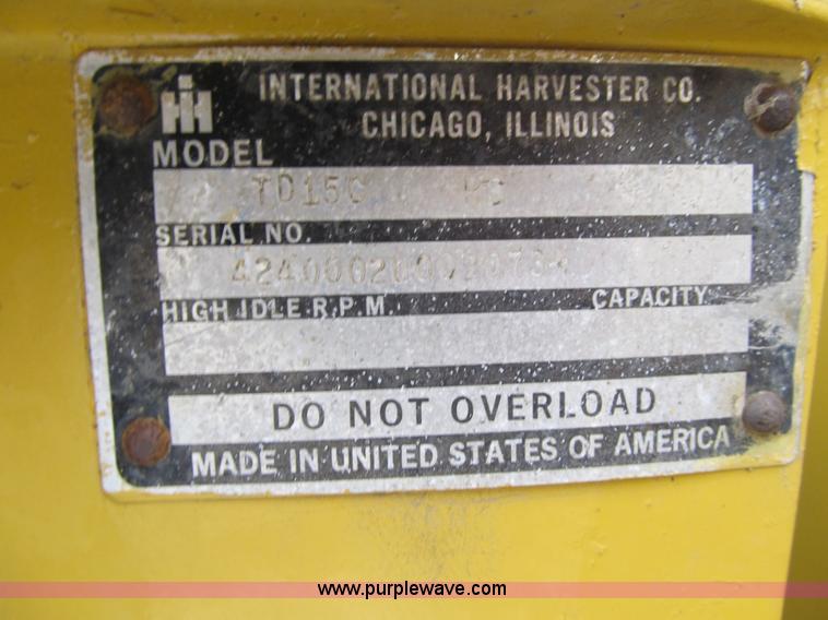 image for item 4083 1974 International TD-15C dozer