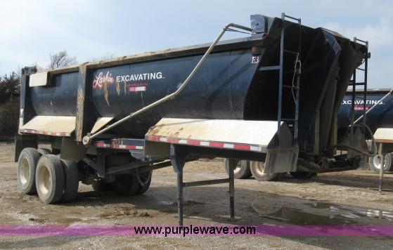 image for item 5396 1999 Western STR26-1/4F 26' end dump trailer