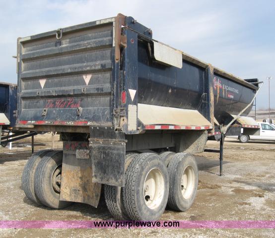 image for item 5396 1999 Western STR26-1/4F 26' end dump trailer