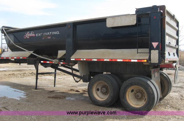 image for item 5396 1999 Western STR26-1/4F 26' end dump trailer