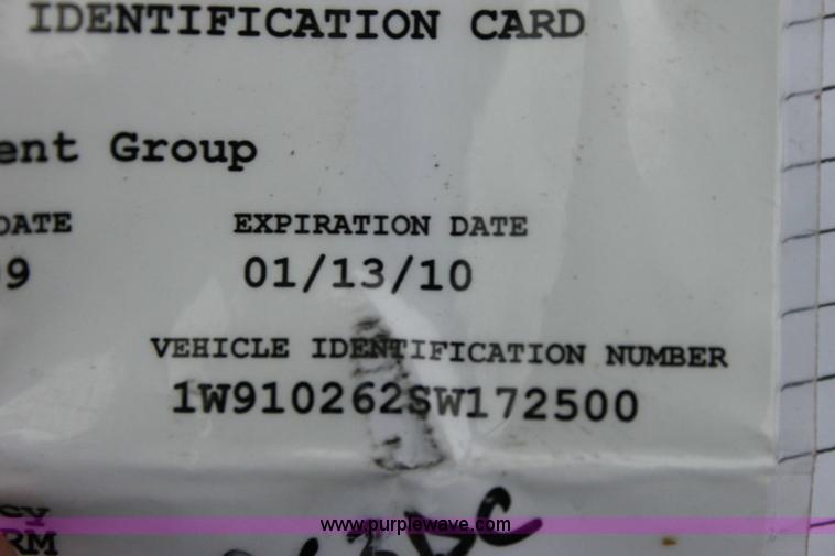 image for item 6355 1995 Western 27' barrel end dump trailer