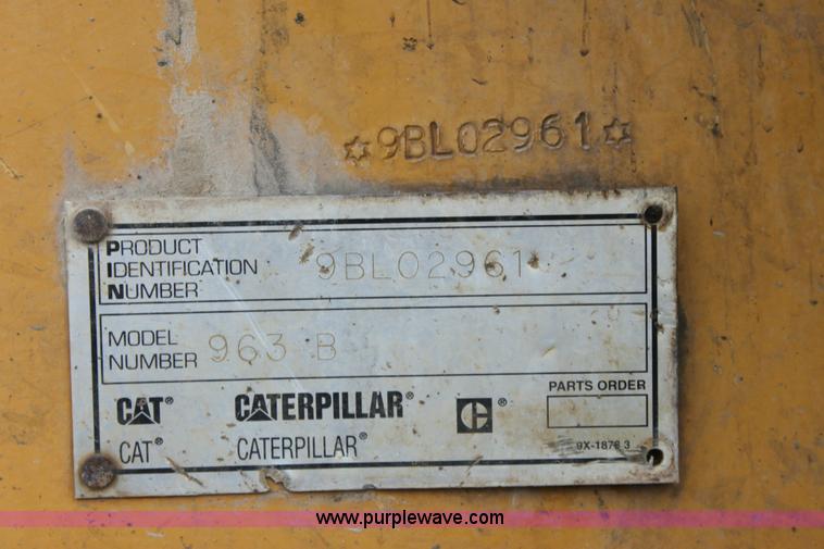 image for item 6364 1998 Caterpillar 963B track loader