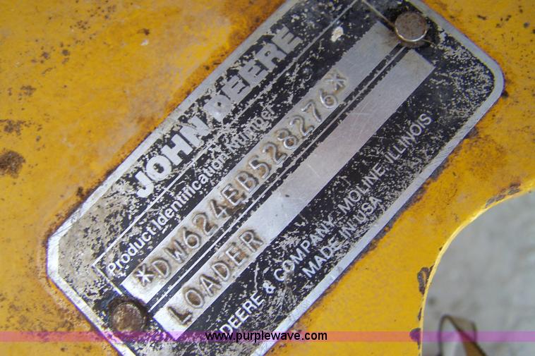 image for item 7464 1990 John Deere 624E wheel loader