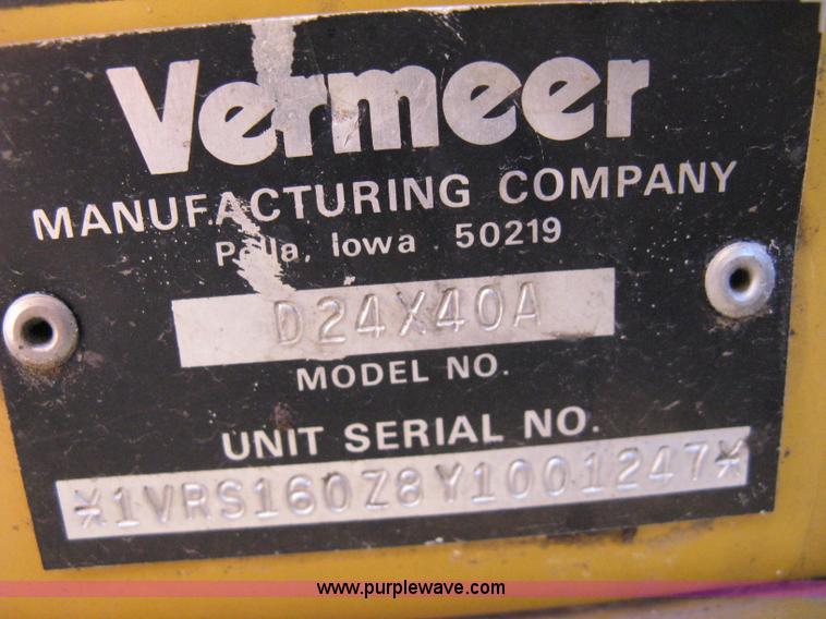 image for item 8018 Vermeer D24X40A Navigator boring machine