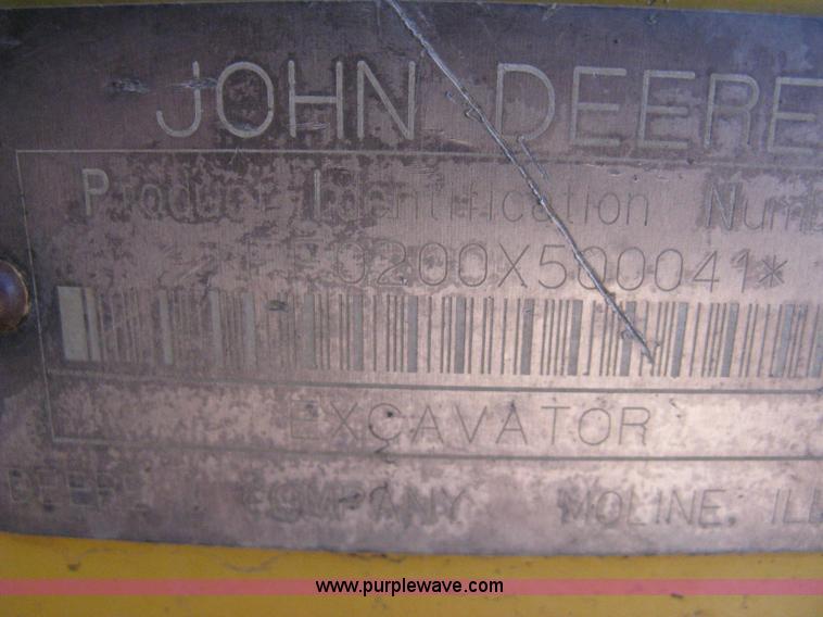 image for item 8019 John Deere 200LC excavator