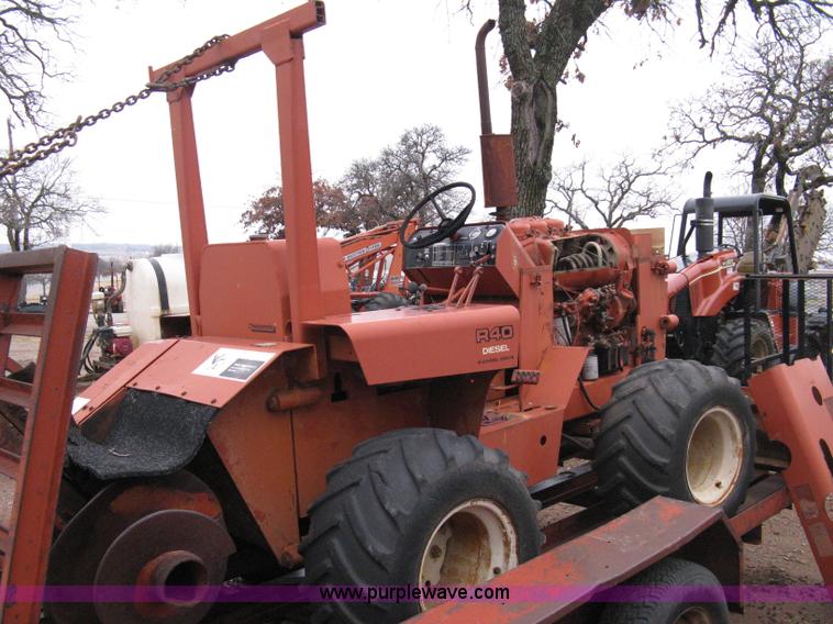 image for item 8232 Ditch Witch R40 trencher and trailer