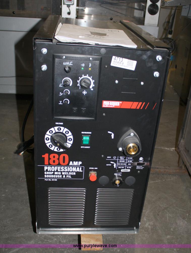 image for item 4713 Schumacher Professional Shop Pro Series 180amp mig welder