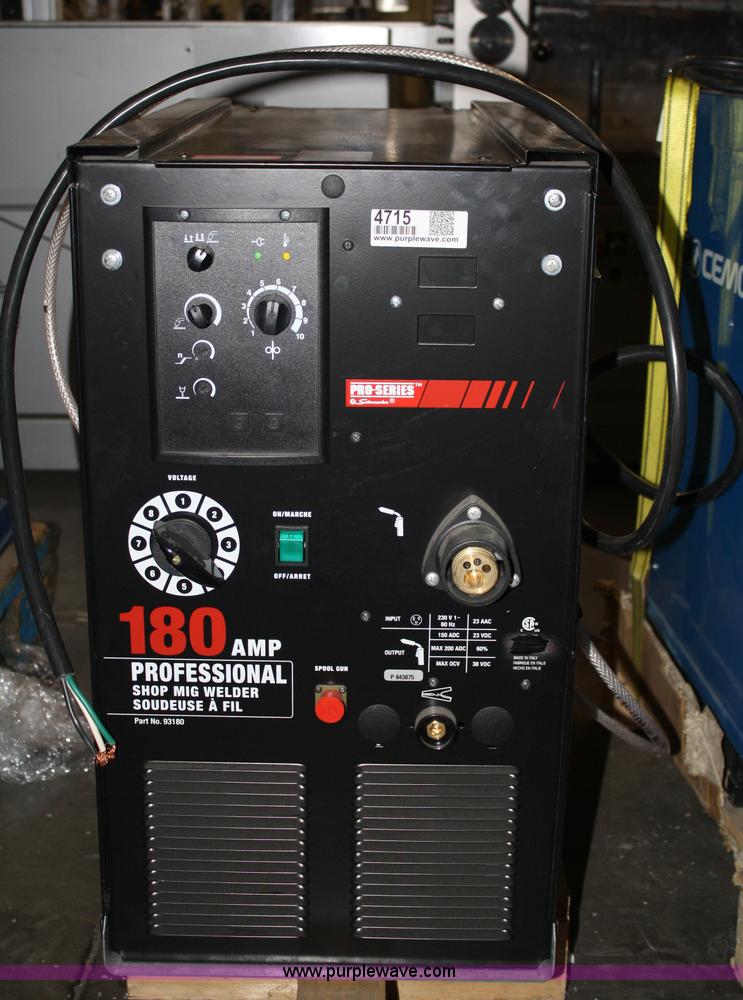 image for item 4715 Schumacher Professional Shop Pro Series *180amp mig welder