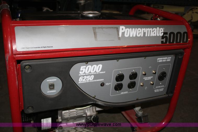 image for item 4745 Coleman Powermate 5000 generator