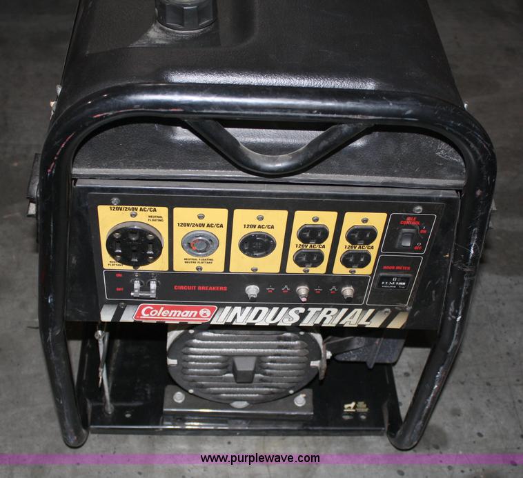 image for item 4748 Coleman 10,000W industrial generator