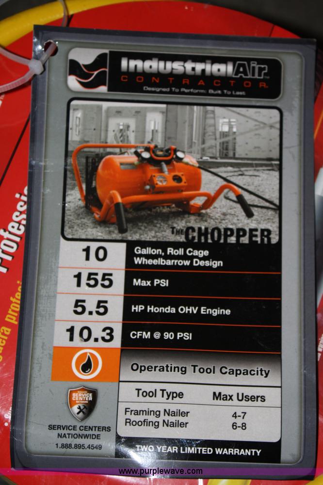 image for item 4757 Industrial Air Contractor H4x 10 gallon air compressor