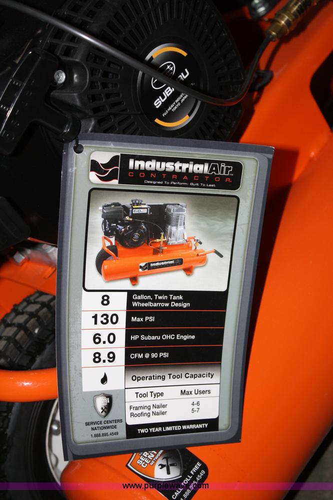 image for item 4758 Industrial Air eight gallon air compressor