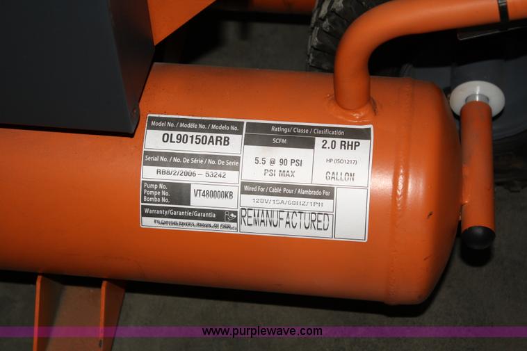 image for item 4759 Ridgid electric wheelbarrow air compressor