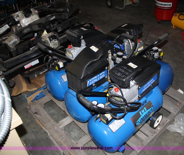 image for item 4765 (4) Cummins 2hp 13 gallon air compressors