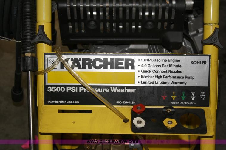 image for item 4775 Karcher 3500psi pressure washer
