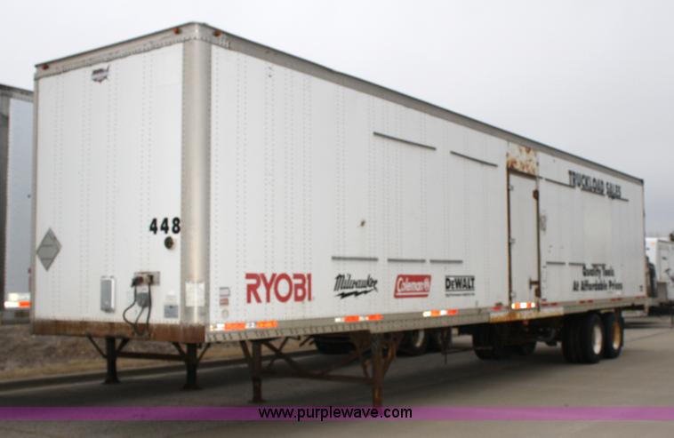 image for item 4983 1995 Wabash van tractor with shelving and lighting