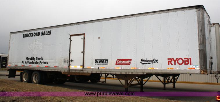 image for item 4984 1994 Stoughton van trailer with shelving and lighting