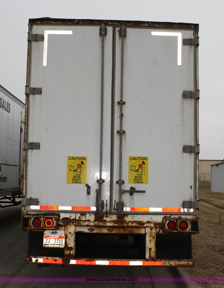 image for item 4984 1994 Stoughton van trailer with shelving and lighting