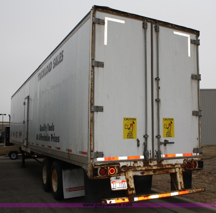 image for item 4984 1994 Stoughton van trailer with shelving and lighting