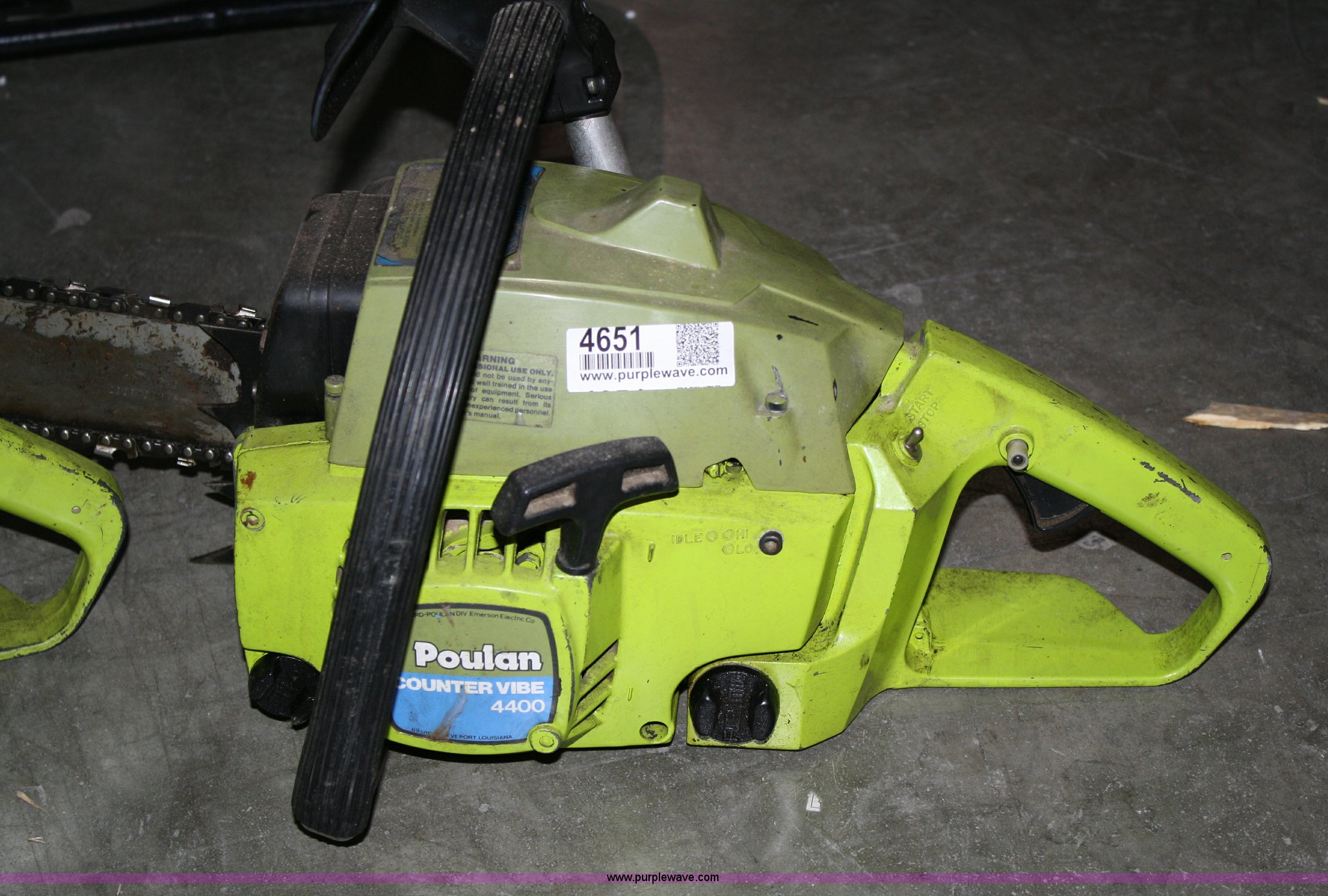 (2) Poulan 4400 CounterVibe series chainsaws in Spring Hill, KS Item
