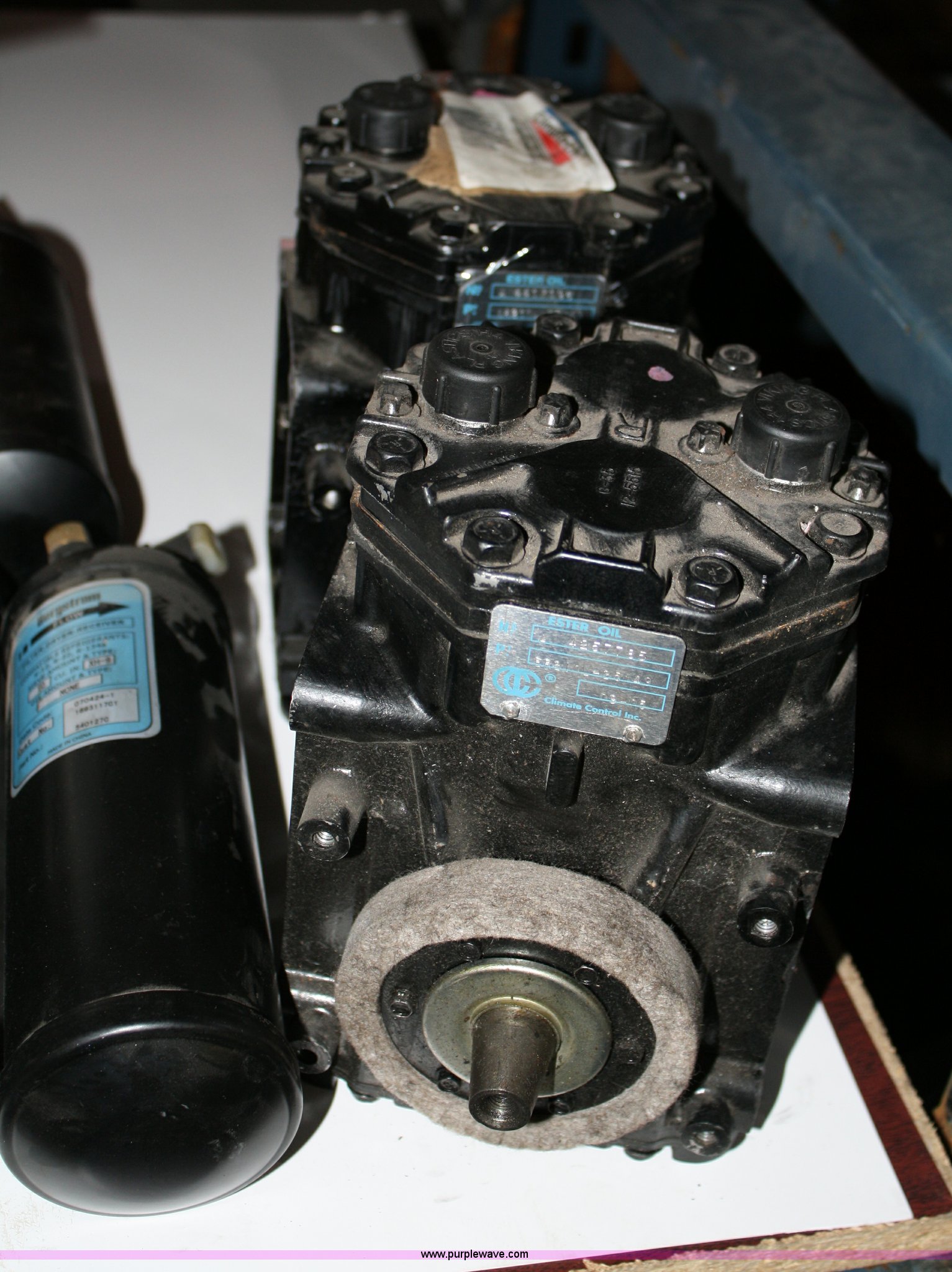 Assorted compressors in Spring Hill, KS | Item 4734 sold | Purple Wave