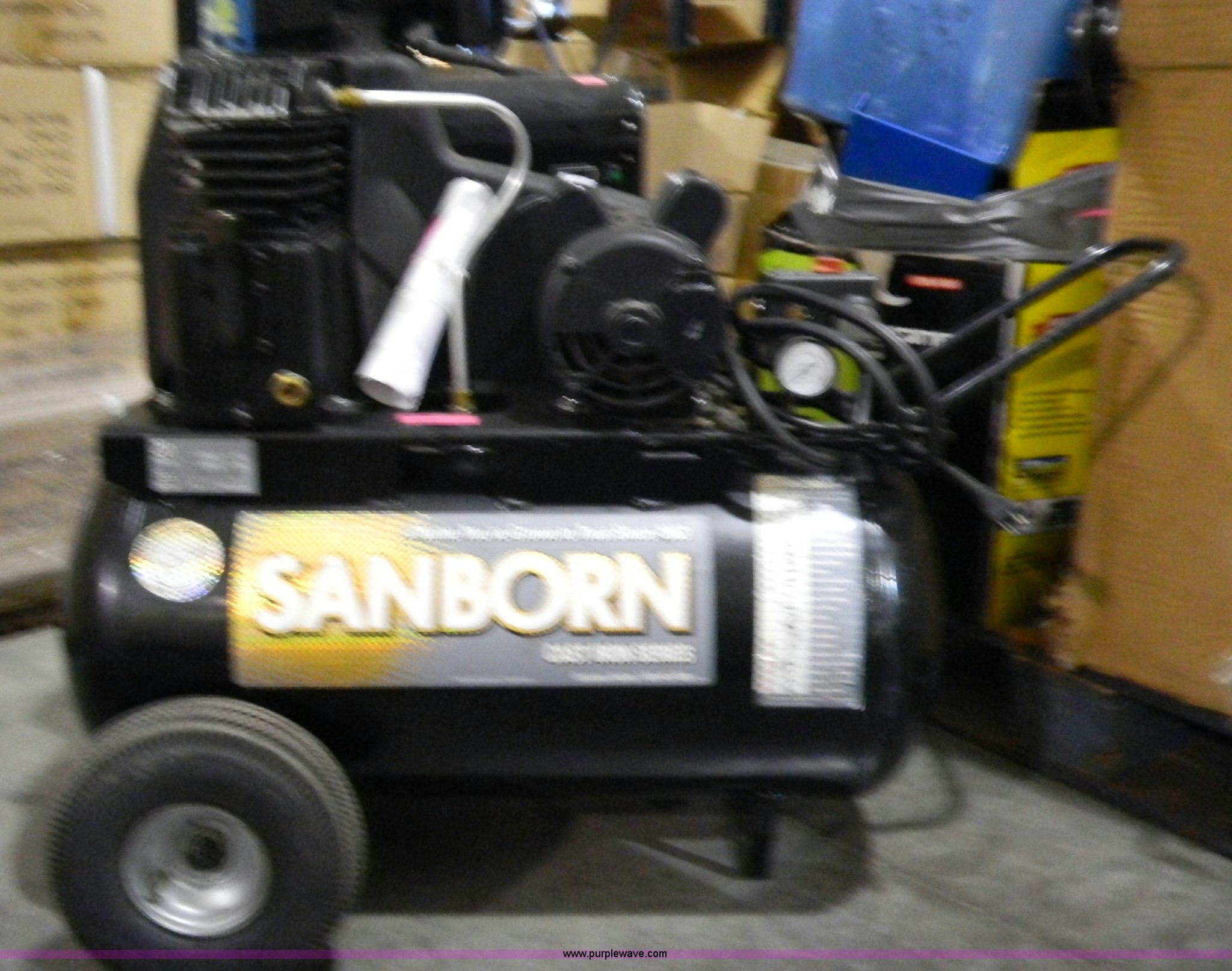 Sanborn 20 gallon air compressor in Spring Hill, KS Item 4767 sold