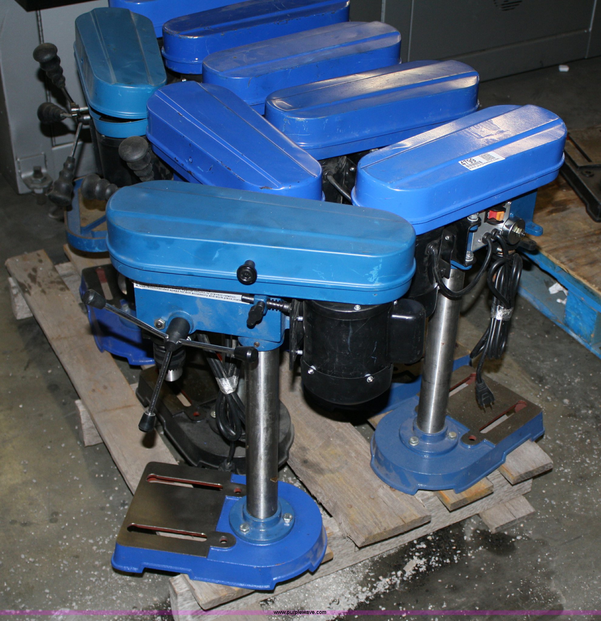 (8) five speed tabletop drill presses in Spring Hill, KS Item 4799 sold Purple Wave