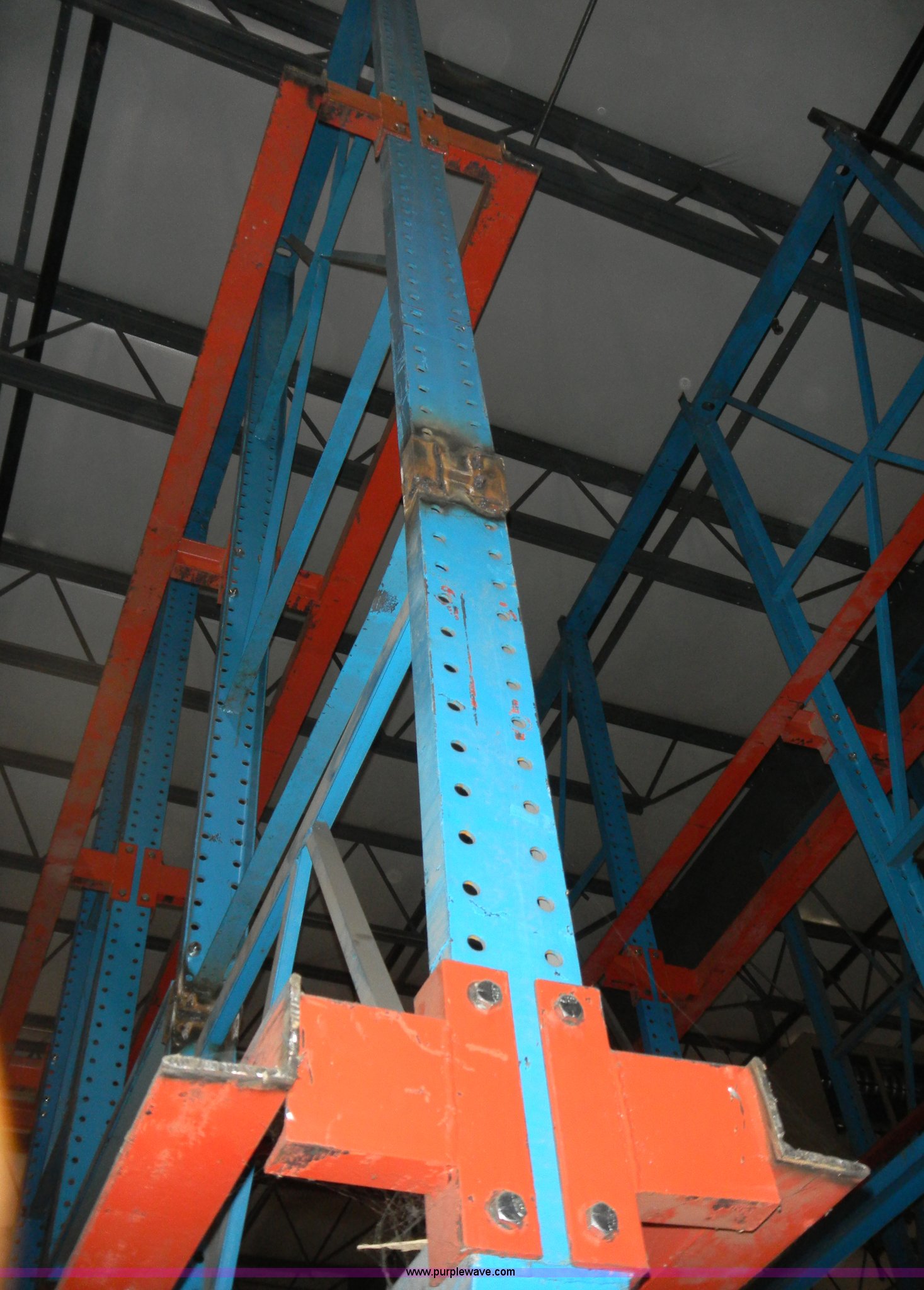 (8) rows of pallet racking in Spring Hill, KS | Item 4993 sold | Purple ...