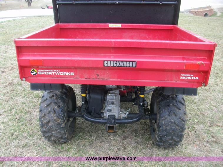 image for item 1001 2008 American Sportworks Chuck Wagon utility vehicle