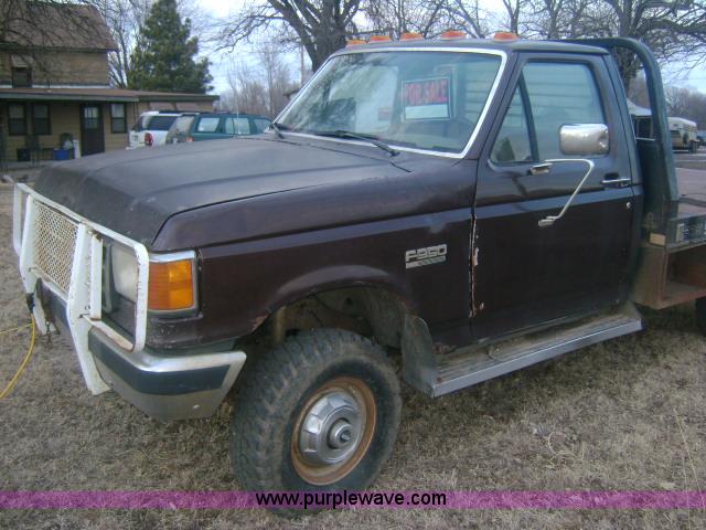 image for item 1500 1991 Ford F350 feed pickup truck