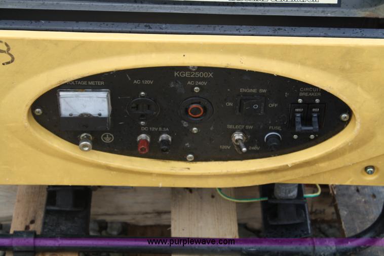 image for item 5034 KGE 2500X generator