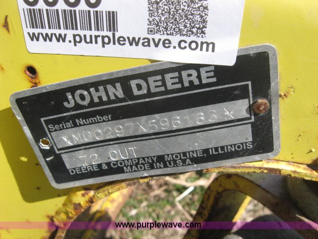 image for item 5939 John Deere tractor mid-mount mower